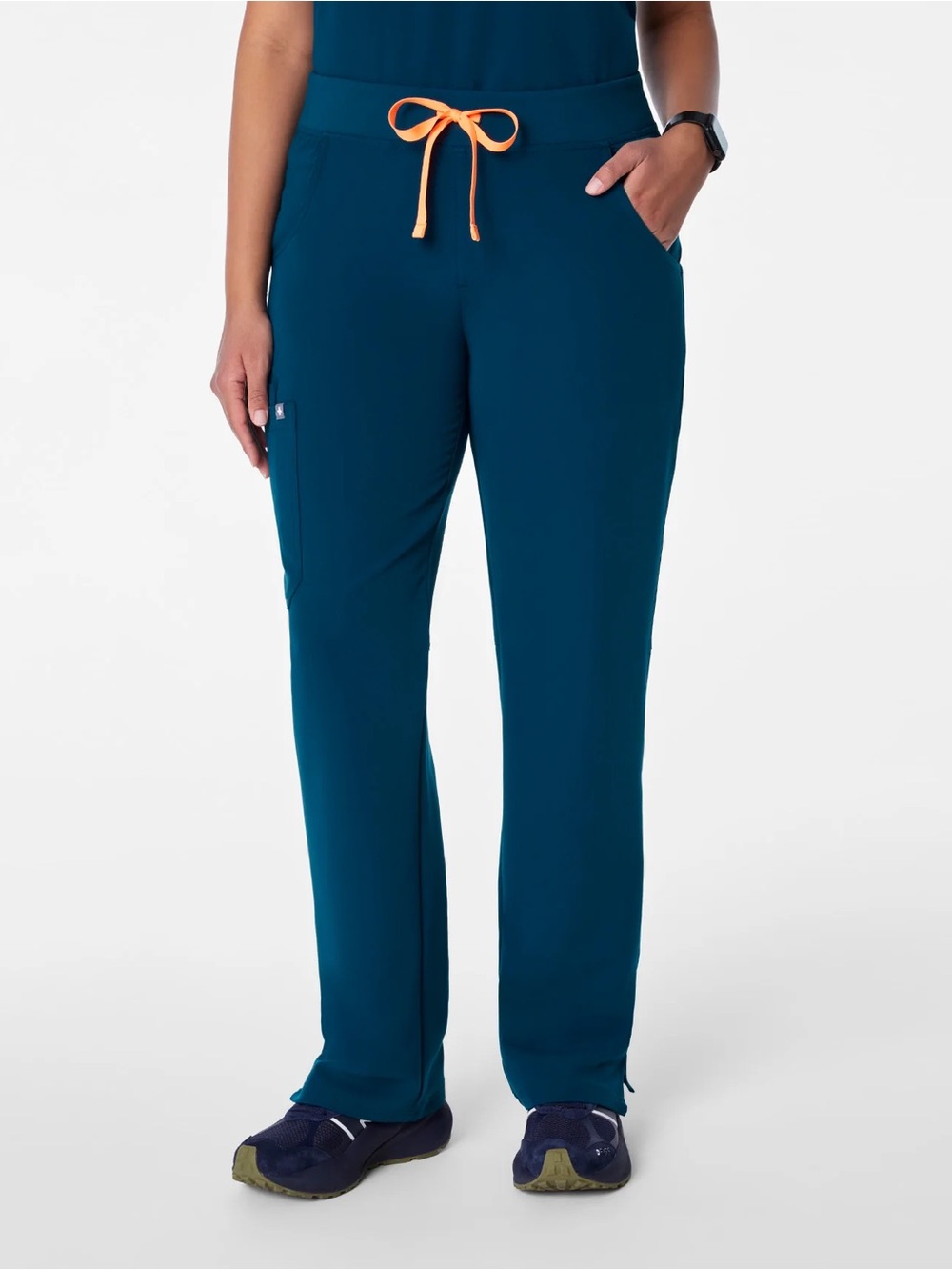 FIGS Kade Straight-Leg Scrub Pant in Deep Reef